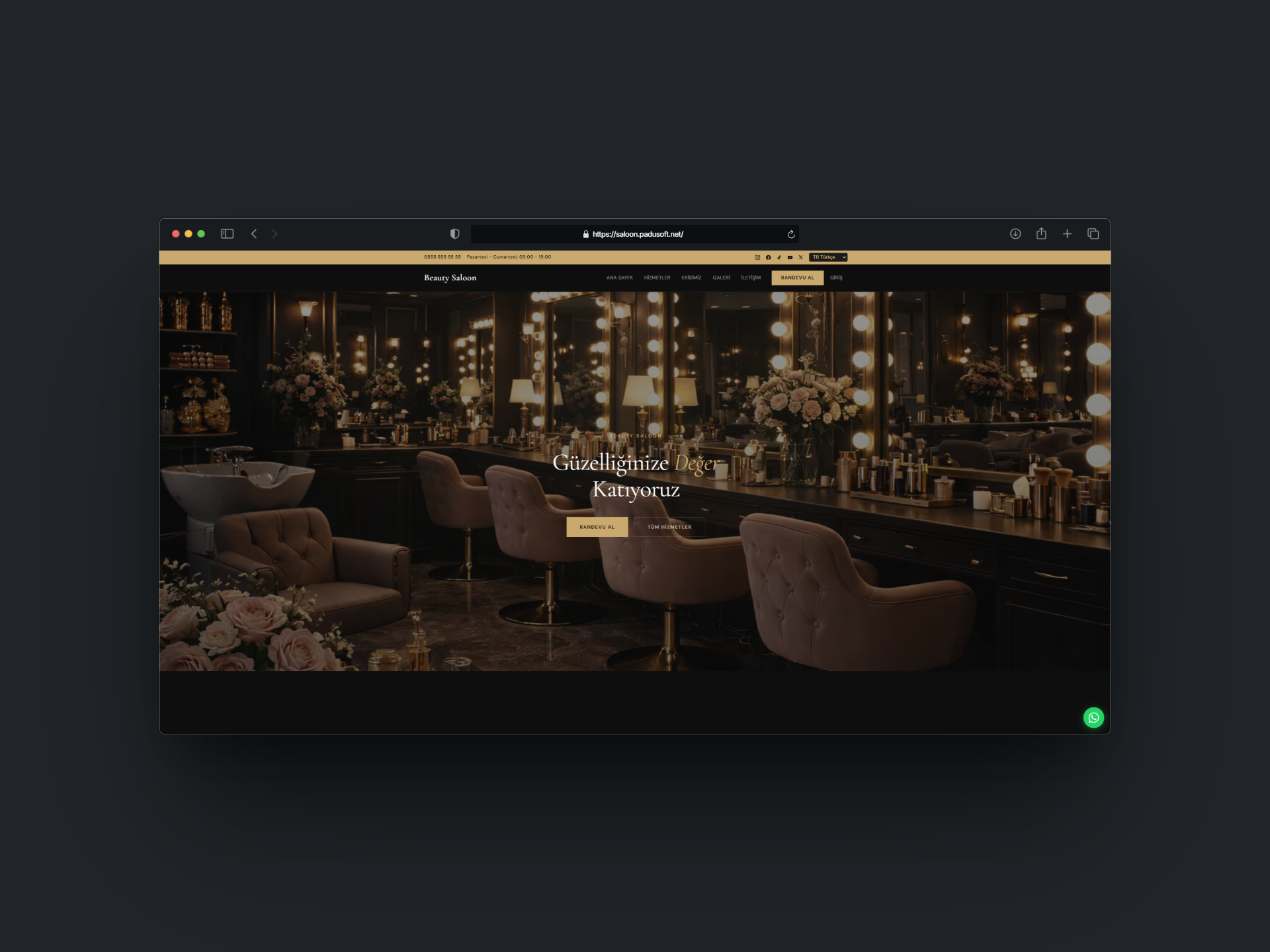 Kuaför & Güzellik Salonu Yönetim Sistemi